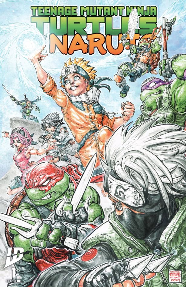 TEENAGE MUTANT NINJA TURTLES X NARUTO #1 FREDDIE WILLIAMS II EXCLUSIVE VARIANT (LTD. 1000) (11/20/2024)
