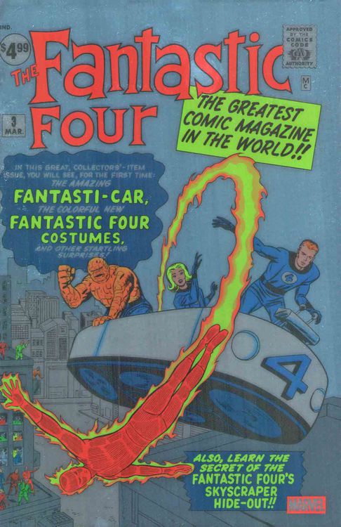 FANTASTIC FOUR #3 JACK KIRBY 🔑 FACSIMILE EDITION 2025 FOIL VARIANT