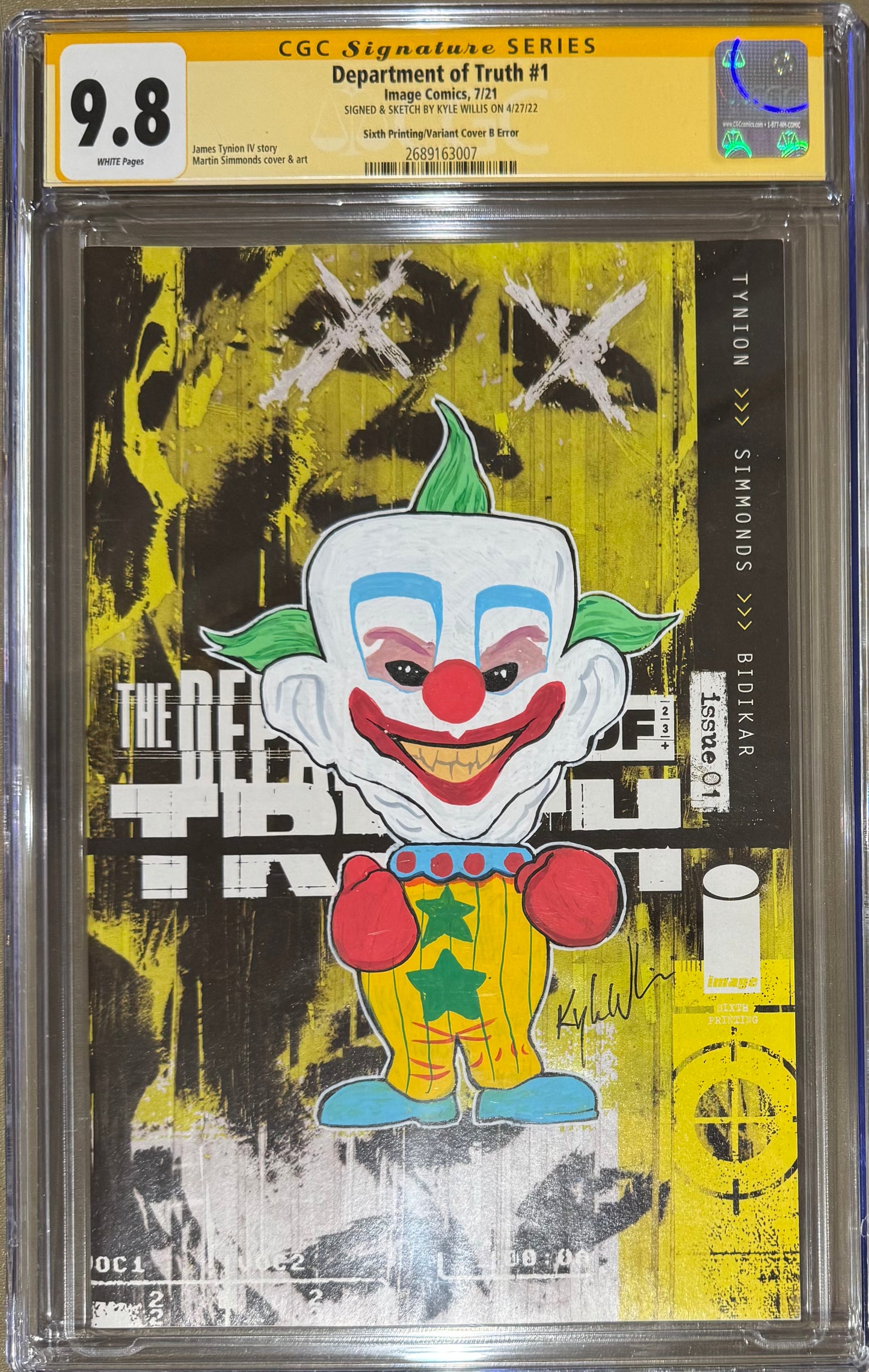 THE DEPARTMENT OF TRUTH #1 MARTIN SIMMONDS 6TH PRINT INCENTIVE (1:25)