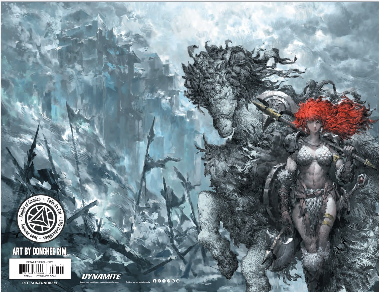RED SONJA NOIR #1 DONGHEE KIM EXCULSIVE VARIANT HEROESCON 2025 (LTD. 400) / COMES WITH CRYSTAL CLEAR BOARD