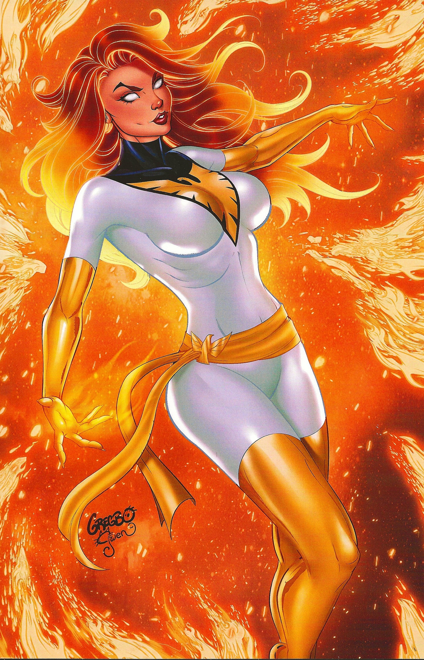 BLAZING BEAUTY COSPLAY GREGBO WATSON WHITE EXCLUSIVE VARIANT