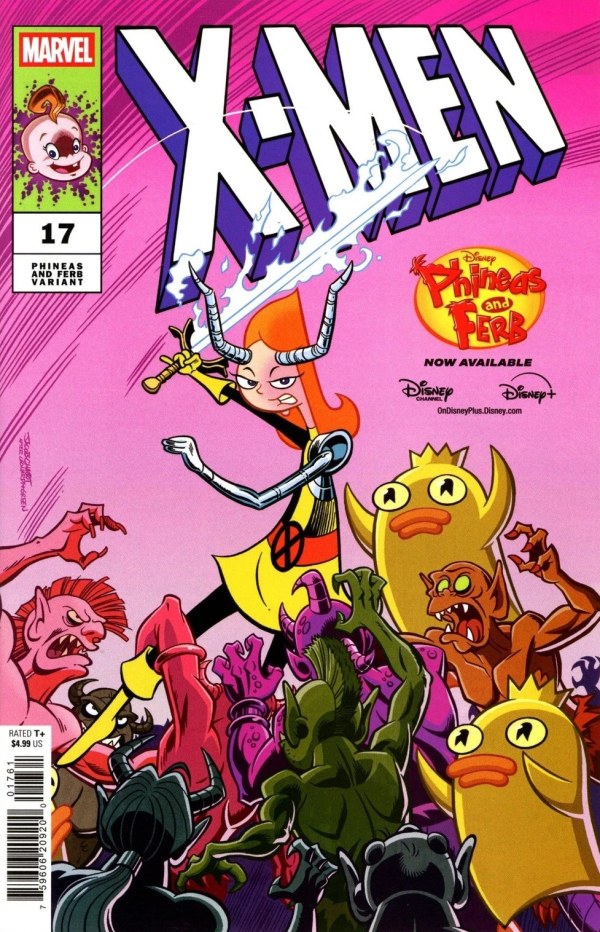 X-MEN #17 JACOB CHABOT PHINEAS AND FERB VARIANT