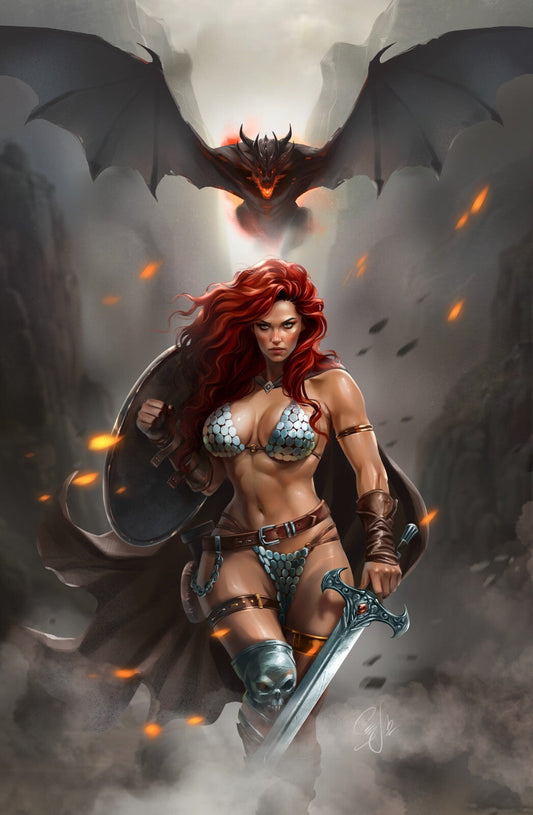 RED SONJA #12 - KATYA SINYUKHINA COVER A SDCC 2024 EXCLUSIVE +COA LTD 400 NM+