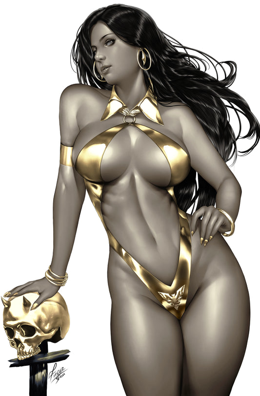 VAMPIRELLA ARMAGEDDON #1 - JOHN VASQUEZ SDCC 2025 GOLD EXCLUSIVE PRESALES