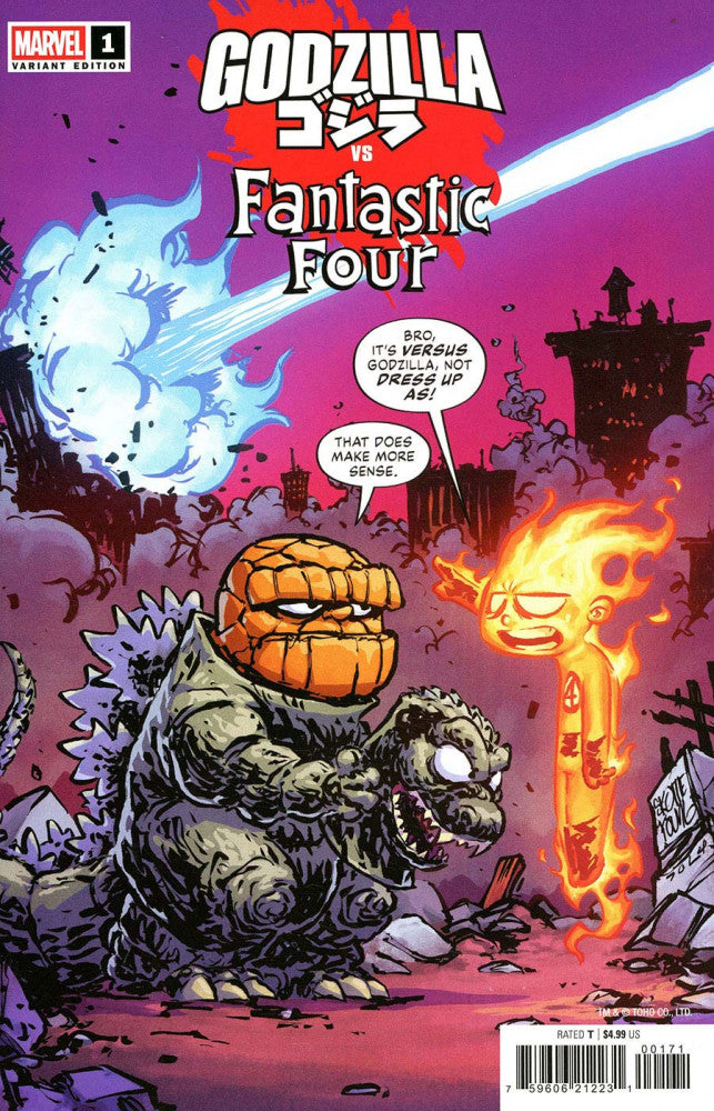 GODZILLA VS. FANTASTIC FOUR #1 SKOTTIE YOUNG VARIANT (03/19/2025)