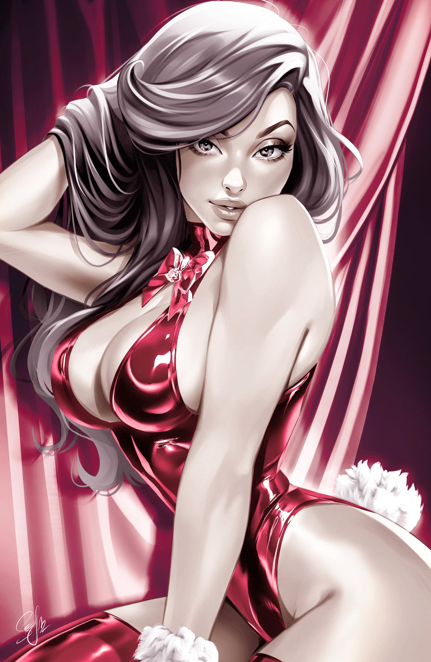 WAIFU CHRONICLES #1 - MAIN ATTRACTION COSPLAY - HOLOFOIL/MAGMA FOIL/LEATHER - by Katya Sinyukhina