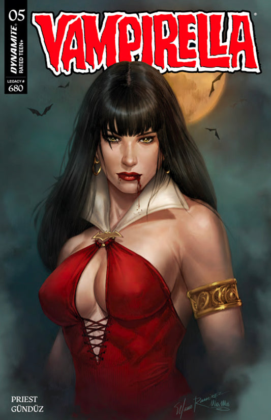 VAMPIRELLA #5 - MANUEL RAMIREZ EXCLUSIVE YELLOW MOON VARIANT NYCC 2025
