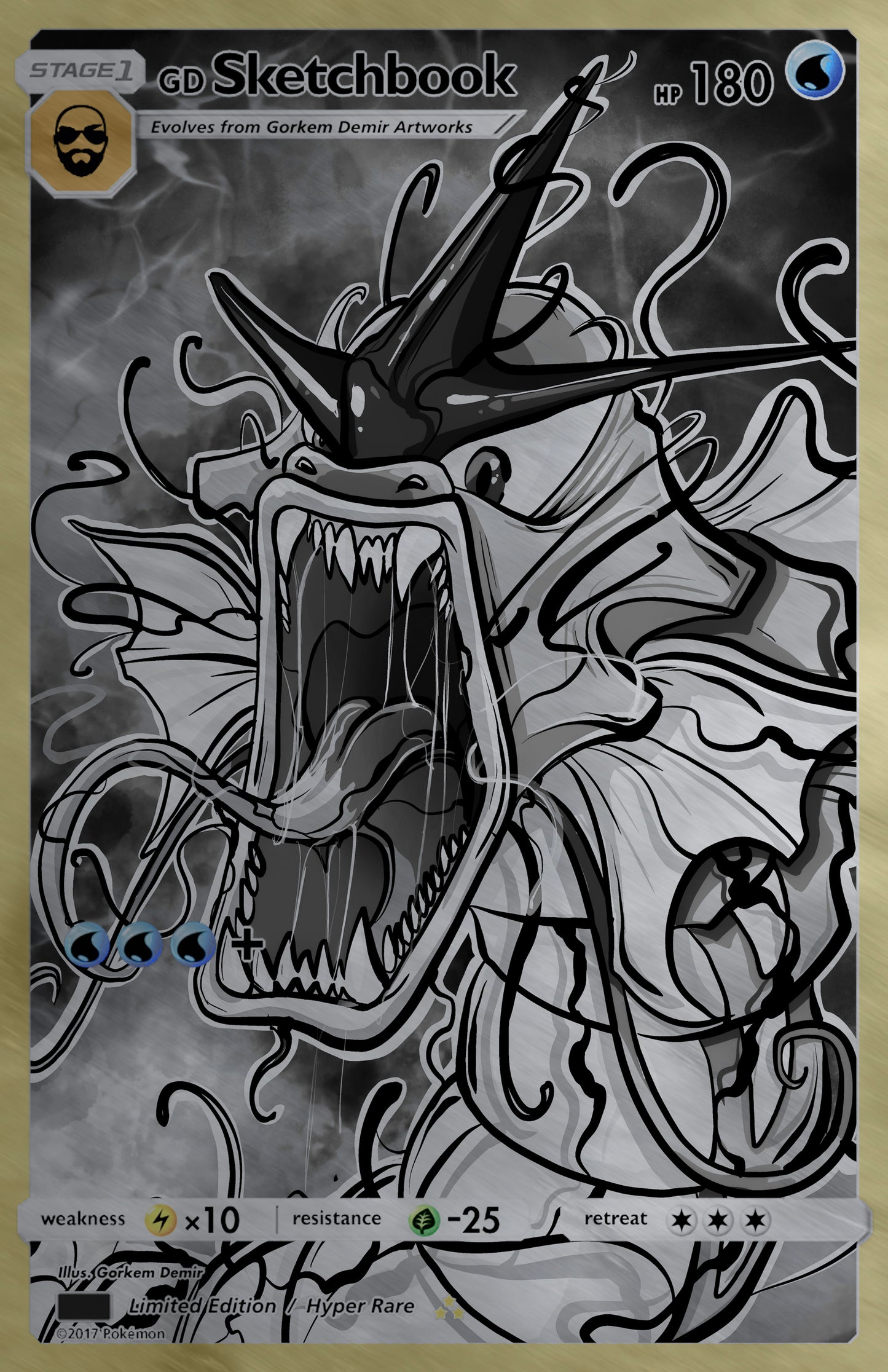GORKEM DEMIR SKETCHBOOK  -  GYRAMIZED BLACK & WHITE - NYCC 2025 EXCLUSIVE