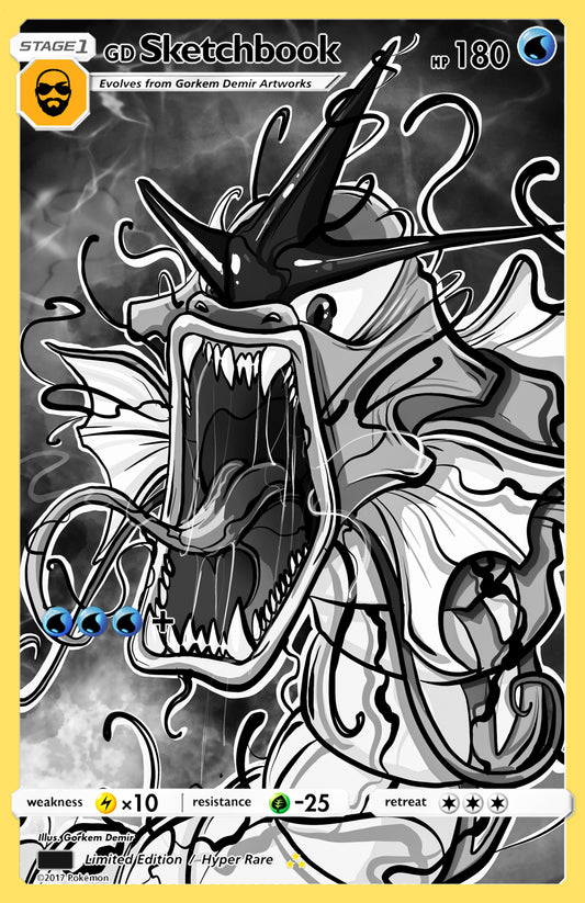 GORKEM DEMIR SKETCHBOOK  -  GYRAMIZED BLACK & WHITE - NYCC 2025 EXCLUSIVE