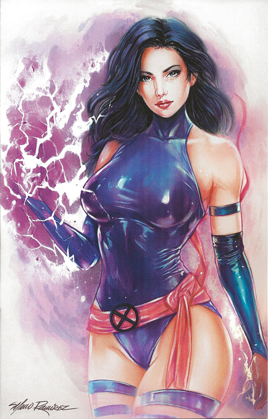 PSYLOCKE ART BOOK MANO RAMIREZ EXCLUSIVE SPOT FOIL NYCC 2025 LTD. 50