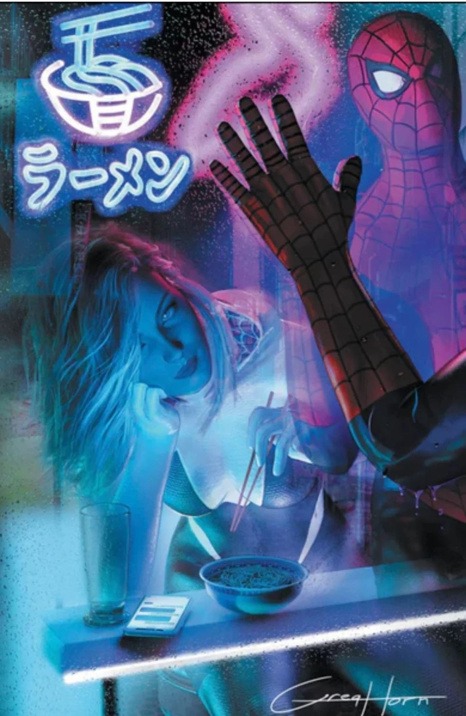 SPIDER-GWEN THE GHOST SPIDER #1 GREG HORN EXCLUSIVE VIRGIN VAR (05/22/2024)