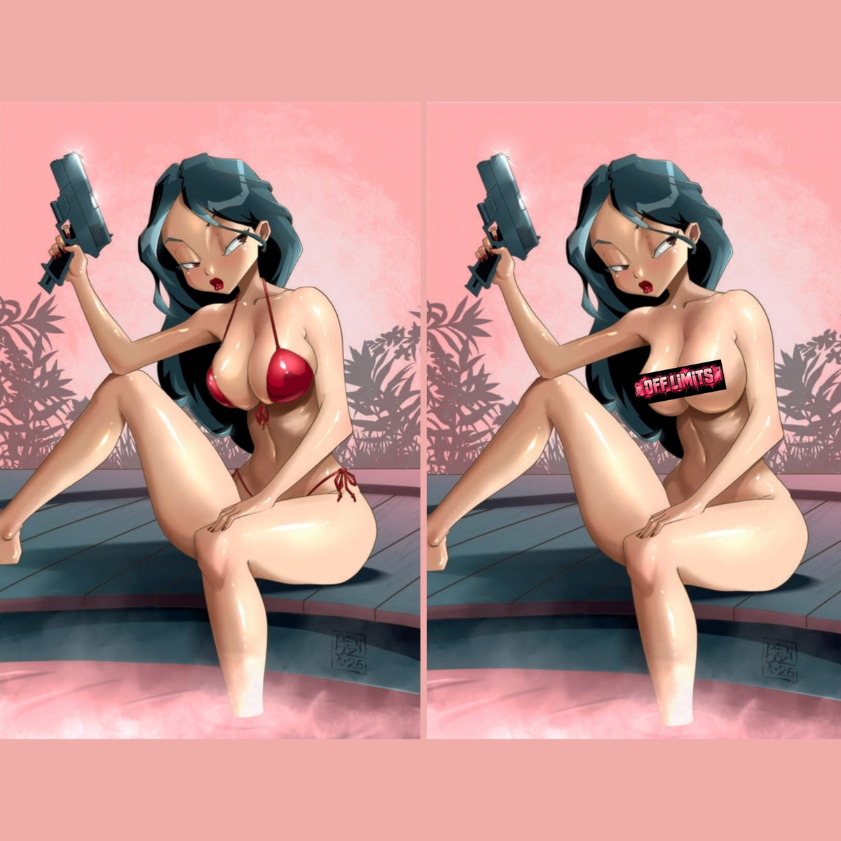 Gun Honey: Doubles Down #4 Dan Mendoza NYCC Exclusive Virgin Variant PRE-ORDER