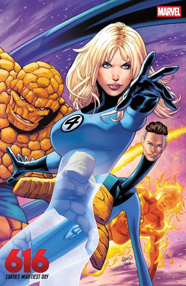 FANTASTIC FOUR: FANFARE #1 GREG LAND MARVEL 616 DAY 2025 EXCLUSIVE VIRGIN VARIANT