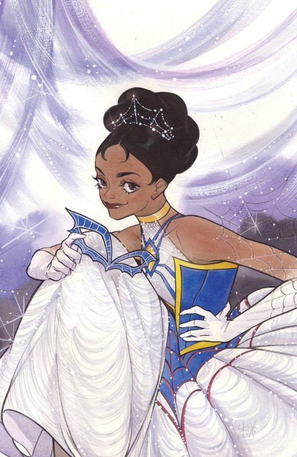 EDGE OF SPIDER-VERSE #4 🔑 PEACH MOMOKO NYCC EXCLUSIVE VIRGIN VARIANT LTD. 1000