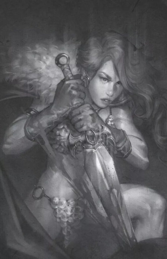 RED SONJA #1 OSHRED EXCLUSIVE BLACK & WHITE VIRGIN VARIANT LTD. 400