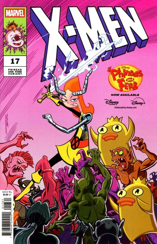 X-MEN #17 JACOB CHABOT PHINEAS AND FERB VARIANT