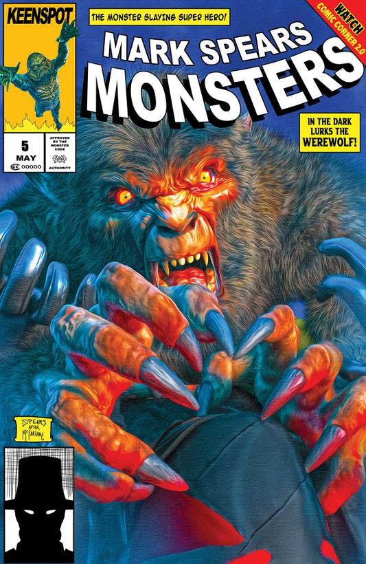 MARK SPEARS MONSTERS #5 MARK SPEARS POLYBAGGED W/ CARD NEW MUTANTS #98 HOMAGE VARIANT