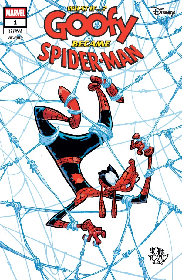 MARVEL & DISNEY: WHAT IF...? GOOFY BECAME SPIDER-MAN #1 SKOTTIE YOUNG VARIANT
