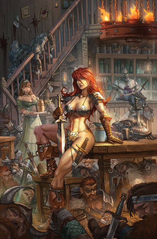 RED SONJA #1 ALAN QUAH INCENTIVE VIRGIN VARIANT RATIO 1:50
