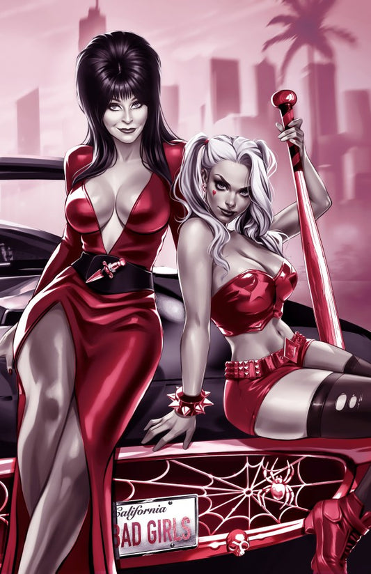 Harley Quinn X Elvira #1 Knight of Comics NYCC 2025 Exclusive Katya Sinyukhina COVER C Variant