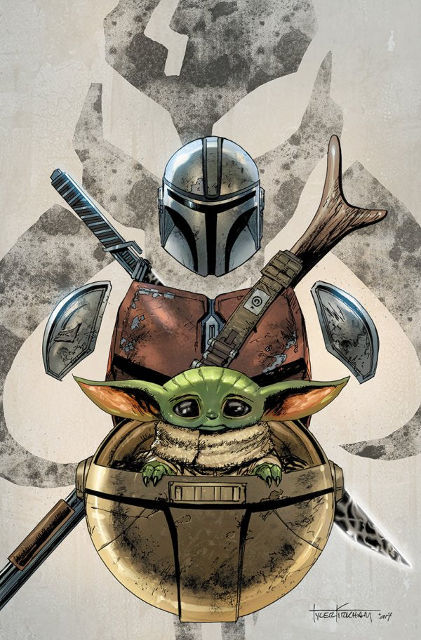 STAR WARS: THE MANDALORIAN #1 🔑 TYLER KIRKHAM EXCLUSIVE VIRGIN VARIANT