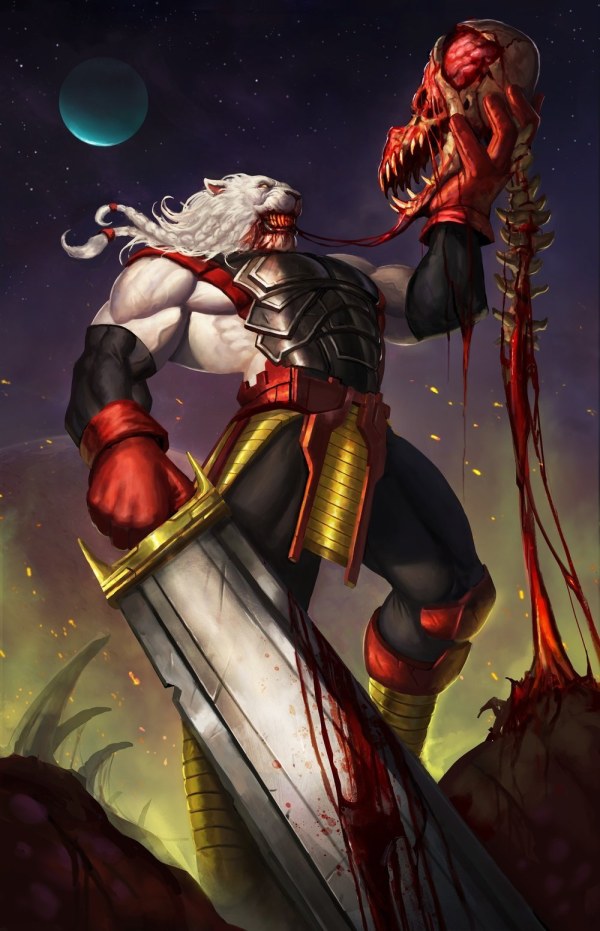 INVINCIBLE UNIVERSE: BATTLE BEAST #5 - AARON BARTLING EXCLUSIVE VIRGIN VARIANT NYCC 2025