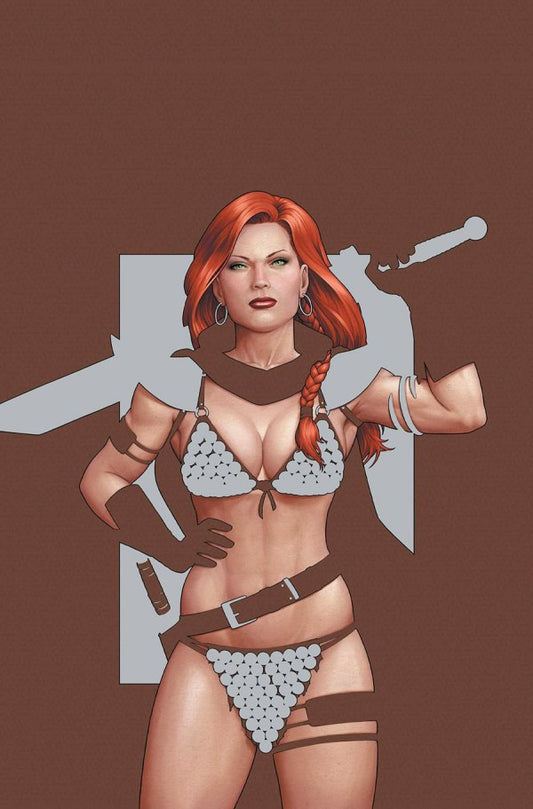 RED SONJA: EMPIRE OF THE DAMNED #1 JOHN TYLER CHRISTOPHER EXCLUSIVE FOIL INCENTIVE VIRGIN VARIANT RATIO 1:10