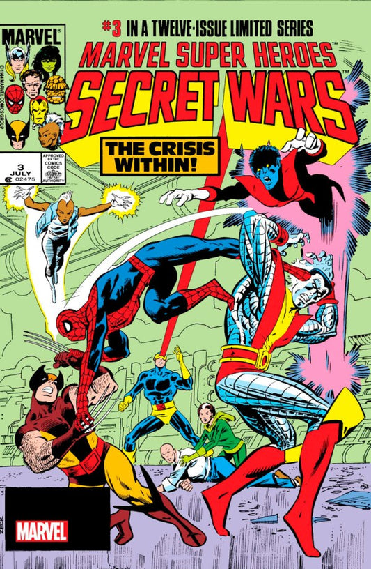 MARVEL SUPER HEROES SECRET WARS #3 🔑  MIKE ZECK FACSIMILE EDITION 2024 FOIL VARIANT