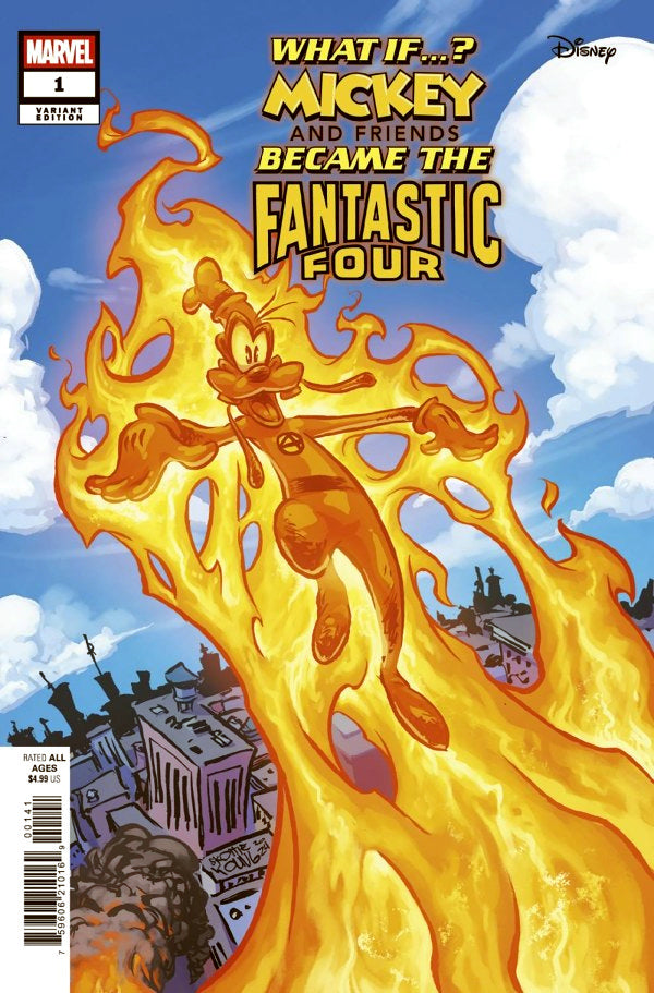 MARVEL & DISNEY: WHAT IF...? MICKEY & FRIENDS BECAME THE FANTASTIC FOUR #1 SKOTTIE YOUNG VARIANT